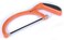 Tactix Hacksaw 6 Inches (150mm) Extra Fine Cut, Junior Hack Saw with Aluminum Frame SK4 Blade, Adjustable Blade Angle, Rubber Grip Handle, Black/Orange- 267111