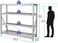 Tactix Heavy Duty Ultimax 4 Wire Shelf Rack- Adjustable Shelves, Powder-Coated Industrial Steel Construction, Ideal for Home, Garage and Warehouse, Dimensions: 195.5W x 61D x 183H cm, TTX-329050