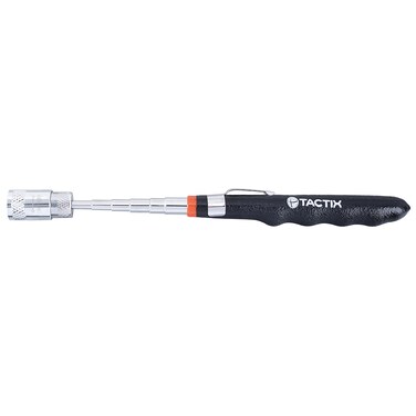 Tactix LED Light Magnetic Pick-Up Tool, 1.5 Kg Holding Capacity, Extendable 800mm, Durable &amp; Energy-Efficient LED, Powerful Telescoping Strong Neck -545265