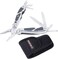 Tactix Multitool Pliers with LED Light, Portable Multi Tool, Pocket Knife Camping, Long Nose Pliers, Wire Cutter, Knife, Saw Blade, Screwdrivers and More, Silver, TTX-471015