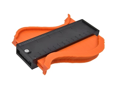 Tactix Contour Gauge, Engraved Scale, Tile Shape Template, Profile Tool Duplicator, Measure Copy Tool, Profile Gauge, Cool Gadgets for Men, Gifts for Dad Husband, Orange/Black - 284313