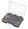 Tactix 61-Pieces Screwdriver Bit Set, S2 Steel Bits, Includes Slotted, Phillips, Pozidriv, Torx, Torx Tamper, and Hex Bits with 1/4" Adapter, and quick chuck Magnetic Bit Extension- 418159