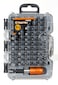 Tactix 61-Pieces Screwdriver Bit Set, S2 Steel Bits, Includes Slotted, Phillips, Pozidriv, Torx, Torx Tamper, and Hex Bits with 1/4" Adapter, and quick chuck Magnetic Bit Extension- 418159