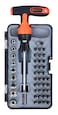 Tactix 48-Piece Ratchet T-Handle Screwdriver and Socket Set, CR-V Bits &amp; Sockets, Phillips, Slotted, Torx, Hex, Pozidriv, Drive Adaptor, Extension Bar, Precision Hand Tool Kit- 900181