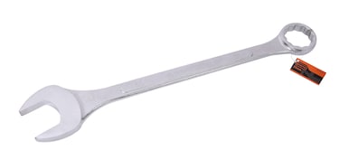 Tactix Combination Wrench 55mm, Heavy-Duty Carbon Steel Spanner, High-Strength &amp; Durable Hand Tool for Mechanics, Automotive, Industrial, and DIY Use- 370075