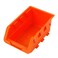 Tactix 15 Pc Tabletop Bin Rack, Heavy-Duty Powder-Coated Metal Rack Frame Storage Organizer with Removable Bins, Easy Assembly for Garage, Home &amp; Office, Orange- 320621