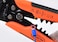 Tactix Automatic Wire Stripper, Heavy Duty Wire Stripping Tool for 1.0-3.2mm Cables, Precision Wire Cutter with Clamping Action &amp; Length Gauge, Black/Orange- 400011