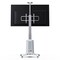 NB North Bayou TW85W Motorized TV Floor Stand for 55-85 Inch TVs up to 150 lbs, Height Adjustment 1200mm to 1700mm, VESA upto 600x400mm, Mobile with Heavy-Duty Casters,White
