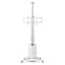 NB North Bayou TW85W Motorized TV Floor Stand for 55-85 Inch TVs up to 150 lbs, Height Adjustment 1200mm to 1700mm, VESA upto 600x400mm, Mobile with Heavy-Duty Casters,White