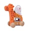 Hape, Giraffe Wooden Push And Pull for Toddler, Wooden Toys For Walking Toddlers, Interactive Wooden Animal Toy, Educational Pull Along Toy, Early-Learning and Early Development Toys