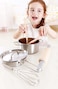 Hape E3137 Chef's Cooking Set, Child Safe Pots, Pans And Utensils, Wooden Kitchen Accessories, One Size