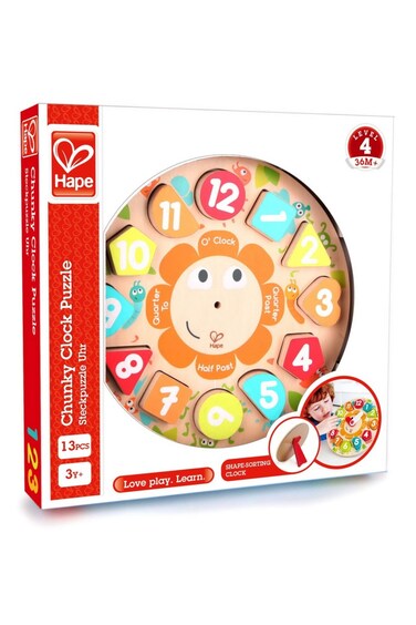 Hape Chunky Clock Puzzle E1622