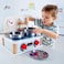 Hape 2-In-1 Kitchen &amp; Grill Set, Pretend Play Realistic Role Play Cooking Toy Playset For Kids