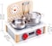 Hape 2-In-1 Kitchen &amp; Grill Set, Pretend Play Realistic Role Play Cooking Toy Playset For Kids