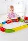 Hape Sensory Railway Circuit   Colorful Wooden Train Set With Accessories, Musical Kids Toy Built-In Xylophone, Rattle And Mirror Block, Multi-Colored