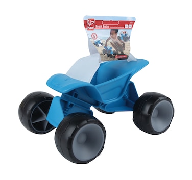 Hape, Four-Wheeled Dune Buggy Toy, Sand & Beach Toy, Toy Car For Kids, With Easy Grip Handle & Rubber Tires For Easy Turning, Outdoor Toys, For 12 Months And Up, Blue