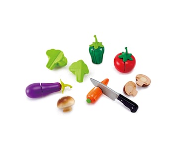 Hape Garden Vegetables   Wooden Cooking Accessories for Kids, Pretend Play Food, Assortment of Ingredients for Toddlers Ages 3+