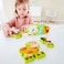 Hape Double Sided Numbers And Farm Animal Puzzle For Toddlers, Double Sided Wooden Jigsaw Puzzle, 10-Pieces Set Of Wooden Puzzle, Multi-Coloured, 3 Years And Up