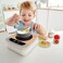 Hape Fun Fan Fryer, Wooden Tabletop Stove With Fan, Kitchen Playset For Preschoolers, Includes Salt And Pepper Shakers, Six Recipes And More