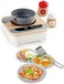 Hape Fun Fan Fryer, Wooden Tabletop Stove With Fan, Kitchen Playset For Preschoolers, Includes Salt And Pepper Shakers, Six Recipes And More