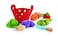 Hape Toddler Vegetable Basket  Soft Vegetable Shopping Basket, Toy Grocery Food Playset Includes Cabbage, Bean Pod, Carrot, And More