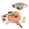 Hape Perfect Pizza Playset   29-Piece Wood Play Food Set with Serving Utensils for Pretend a Pizza   3+ Years