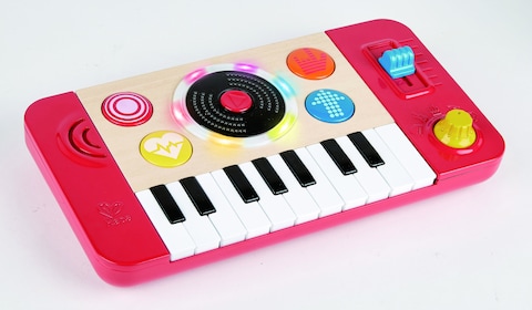 Hape DJ Mix &amp; Spin Studio   Portable DJ Studio with Lights &amp; Sounds Music Toy Playset, 12 Months - 5 Years