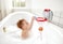 Hape Elephant Bath Time Basketball Pal   Fun Hoop &amp; Ball Set For Bath Tub Play, Includes 4 Floating Balls   Bath Play for Toddlers   Foldable For Easy Storage