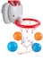 Hape Elephant Bath Time Basketball Pal   Fun Hoop &amp; Ball Set For Bath Tub Play, Includes 4 Floating Balls   Bath Play for Toddlers   Foldable For Easy Storage