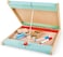 Hape Store &amp; Go Easel, Folding Double-Sided Tabletop Blackboard &amp; Whiteboard With Chalks, Markers &amp; Other Art Accessories, Turns Into Portable Case, For Children 3 Years+