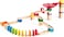 Hape Crazy Rollers Stack Track, Wooden DIY Marble Run Set With Dominoes, Steam Educational Learning Toy, 50 Pieces, For Kids 3 Years+