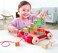 Hape, Pull-Along Cart With Stacking Alphabet Blocks, Includes 26-Blocks & Roll Cart Toddler Wooden Toy, For 24M & Above, Promotes Colour & Shape Recognition