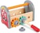 Hape Wooden Monster Fix-It Toolbox Kit 17 Pcs, Wooden Tools With Storage Box For Kids, Pretend Play Toolbox For Toddlers, Ages 3Y+