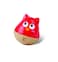 Hape Owl Musical Wobbler - Red Musical Toy for Babies   Music Toys For Infants   Encourages Music Exploration   Compact Size for Travel   Ages 0M and Up