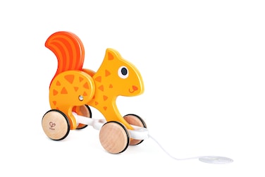 Hape Squirrel Pull Along   Wooden Pull Toy for Toddlers 12 Months+