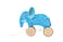 Hape Elephant Pull Along - Wooden Toddler Toy with Moving Head and Feet   Smooth Wheels for Easy Pulling   Learning Toy for Walking Skills   Ages 12 Months+