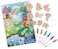 Hape Magic Friends DIY Magnets   Make-Your-Own Magnet Art Set With Wooden Magnets and Glitter Markers, For Kids Ages 3+ Years