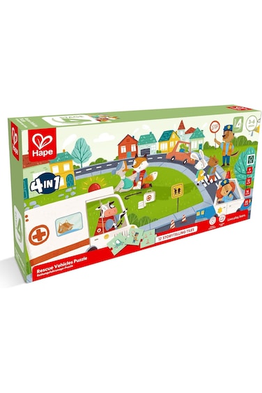 Hape Rescue Vehicles Puzzle E1639