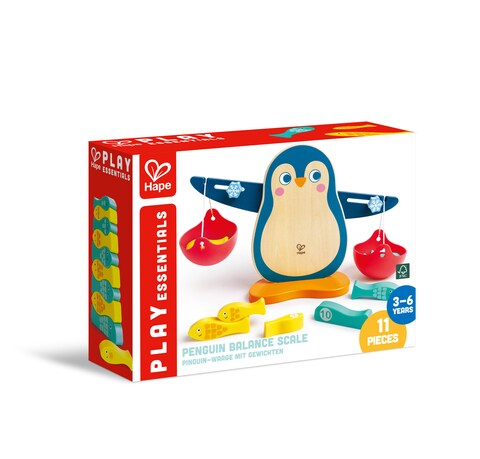 Hape, Penguin Scale   Balancing Counting Toy   Number Recognition   Educational Toy For Kids   Comes With Bag For Easy Storage