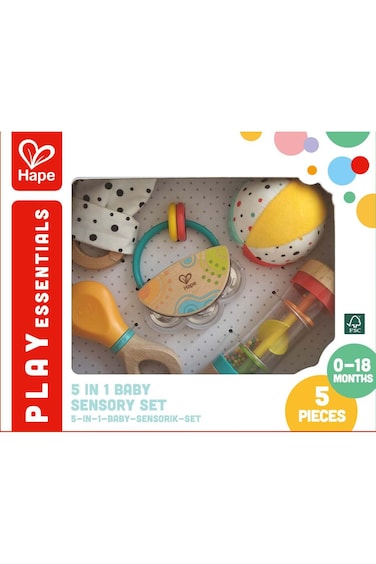 Hape 5-In-1 Baby Sensory Set E0130
