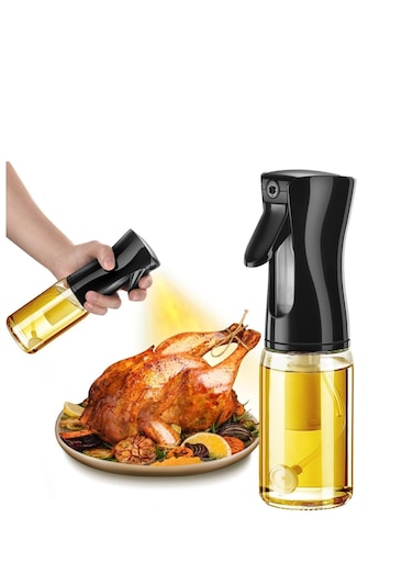 Oil Sprayer for Cooking, 200ml Olive Oil Sprayer Mister, Olive Oil Spray Bottle, Kitchen Gadgets Accessories for Air Fryer, Oil Spritzer, Widely Used for Salad Making, Baking, Frying, BBQ