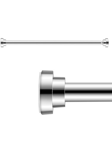 Beauenty Adjustable Curtain Rod Stainless Steel Non Slip Tension Rods,155-260cm,105-160cm,65-100cm (100cm)