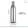 Atlasware Hot and Cold Vacuum Food-Grade Mould-Free Stainless Steel Water Bottle, Grey, 1000 ml