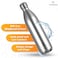 Atlasware Hot and Cold Vacuum Food-Grade Mould-Free Stainless Steel Water Bottle, Grey, 1000 ml
