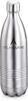 Atlasware Hot and Cold Vacuum Food-Grade Mould-Free Stainless Steel Water Bottle, Grey, 1000 ml