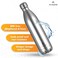 Atlasware Premium Unbreakable Stainless Steel Vacuum Flask Thermos, Double-Wall Insulated, Silver Color,500 ml