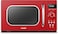 COMFEE&#39; Microwave Oven Retro Vintage 20L 800W With 8 Automatic Menus, 5 Power Levels, Elegant Design, Easy To Use, Compact Size - Passionate Red