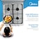 Midea 50x55cm Cooker, Full Gas Cooking Range With 4 Burners, Manual Ignition And Full Safety MFO-MG20TE-OL Silver