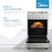 Midea 50x55cm Cooker, Full Gas Cooking Range With 4 Burners, Manual Ignition And Full Safety MFO-MG20TE-OL Silver