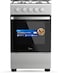 Midea 50x55cm Cooker, Full Gas Cooking Range With 4 Burners, Manual Ignition And Full Safety MFO-MG20TE-OL Silver